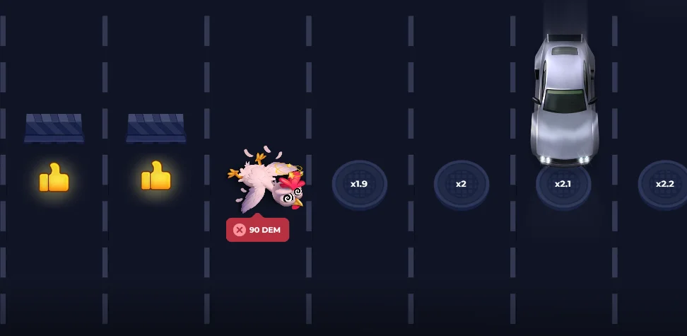 Wzrost mnożnika w Uncrossable Rush