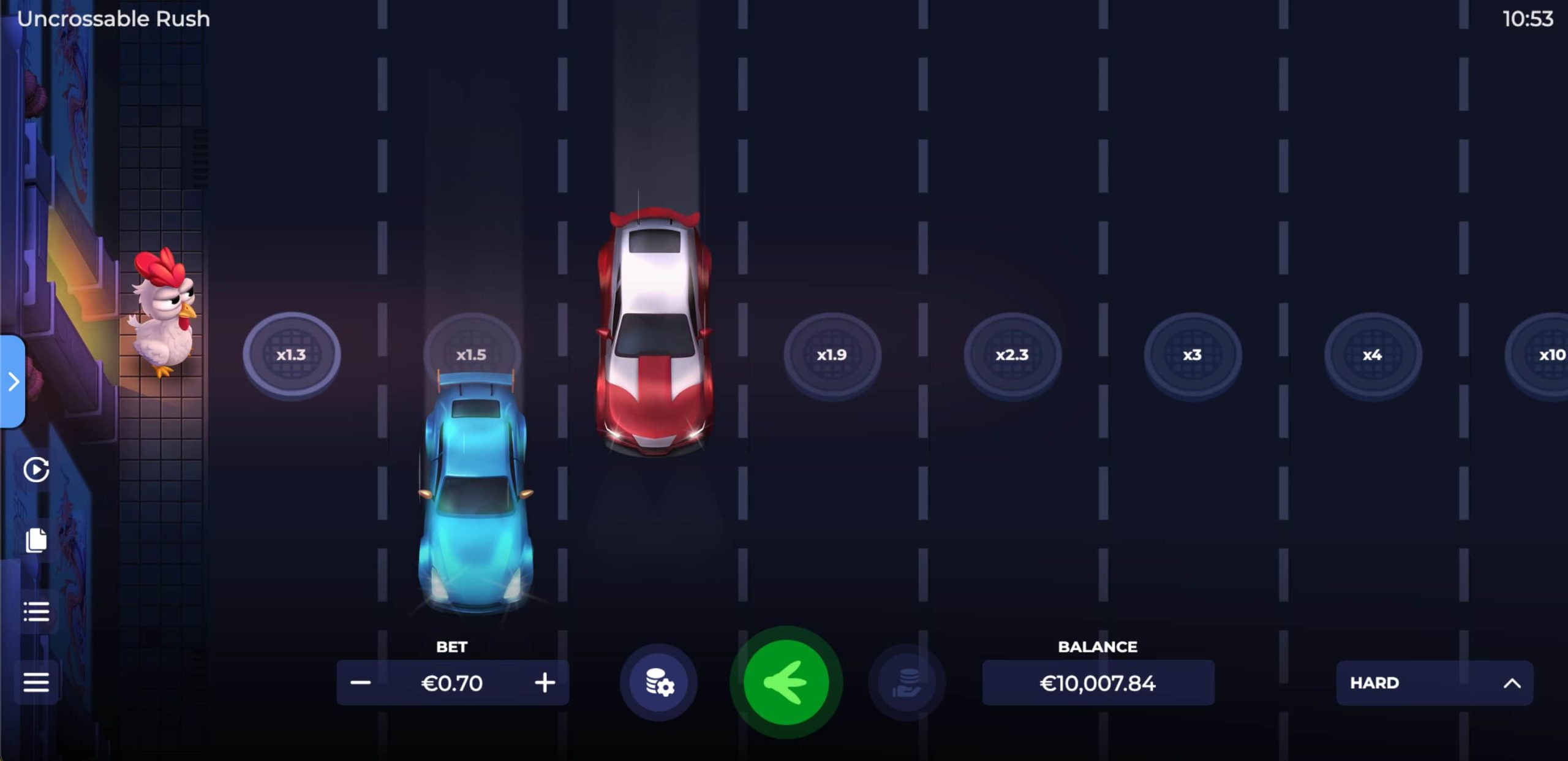 Plusy i minusy Uncrossable Rush
